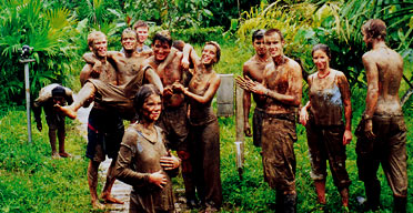 Gap year students in the jungle