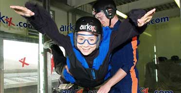Gemma Bowes skydiving