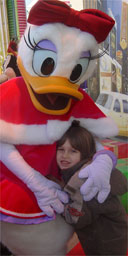 With Daisy Duck, Disneyland Paris