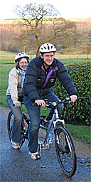 Tandem cycling in Yorkshire