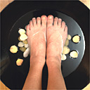 Foot spa at the Chancery Court Hotel, London