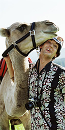 Tourist and camel