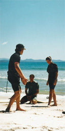 Learning to surf in Australia