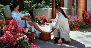 Pedicure at a One&Only Resort