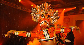 Traditional Sri Lankan dancer