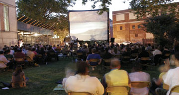 An outdoor cinema in New York