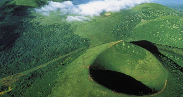 Volcanoes in the Chaine des Puys