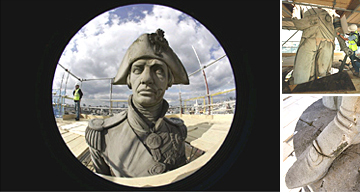 The restoration of Nelson's Column, London