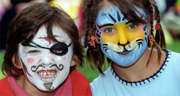 Kids with facepaint