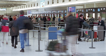Check-in at Manchester Airport