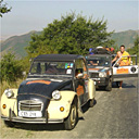 2CV rally on the road to Baku