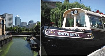 Canary Wharf and Regent's Canal waterbus