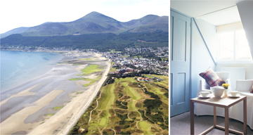 Northern Ireland's new Slieve Donard Resort & Spa in County Down (left) and the former residence of the Battery Sergeant Major of Dover Castle