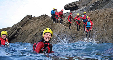 Julia Day coasteering