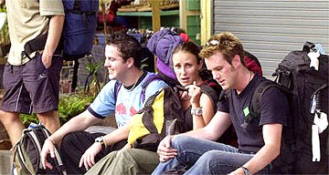 Backpackers in Bangkok