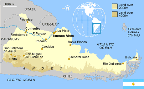 Argentina map