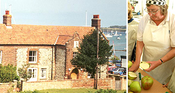 The Brancaster Millennium Activity Centre and Amanda Newton in action in the kitchen