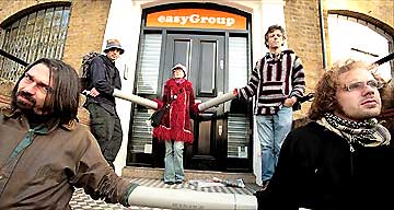 Protesters target easyGroup headquarters