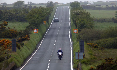 Heading down to Hillberry Corner, Isle of Man