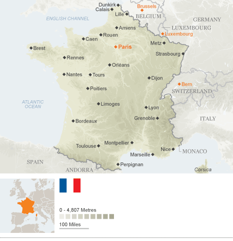 Map of France