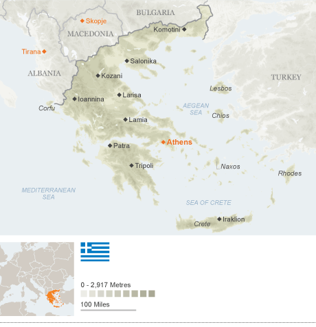 Map of Greece