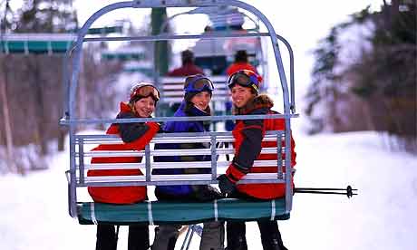 A chairlift