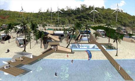 Zero-carbon tourist resort