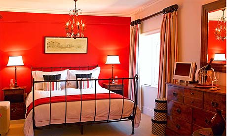 Bedroom on Seeing Red     A Bedroom At The Drawing Room In Powys  Wales
