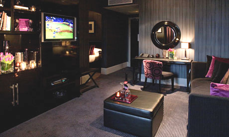 Toffee suite at the Liverpool Malmaison