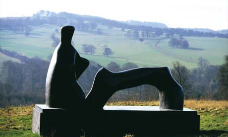 Henry Moore Style on Reclining Henry Moore