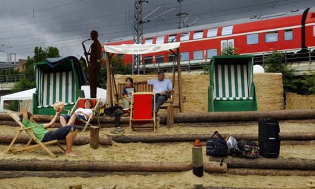Urban beach in Berlin