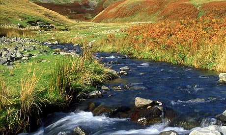 Cautley Crag high in Cumbria