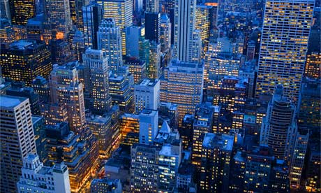 Midtown Manhattan at dusk