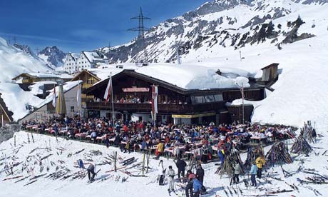 Hospiz Alm restaurant in St Anton, Austria