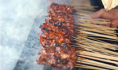 Satay stall in Jakarta