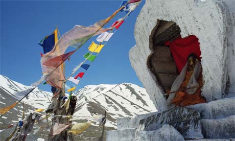 Colorful Prayer Flags in the Himalayas, Himachel Pradesh