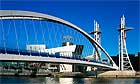 Lowry Art Gallery and Bridge over River, Manchester