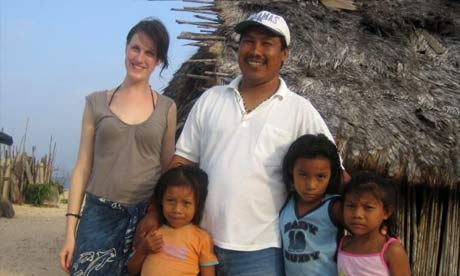 Vicky Baker in San Blas, Panama