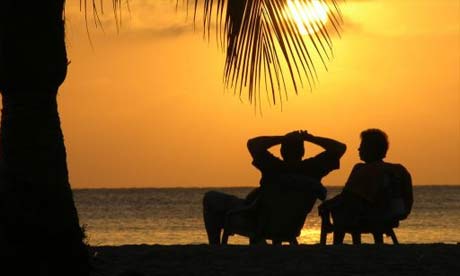 Colombia beach sunset
