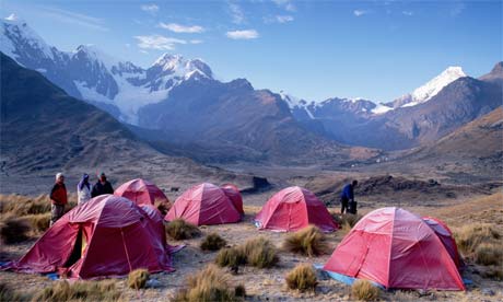 Cordillera Blanca mountains of Peru