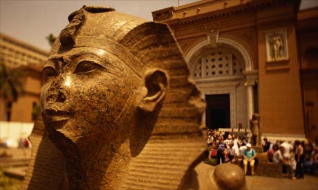 Pharaoh Statue at the Egyptian Museum, Cairo