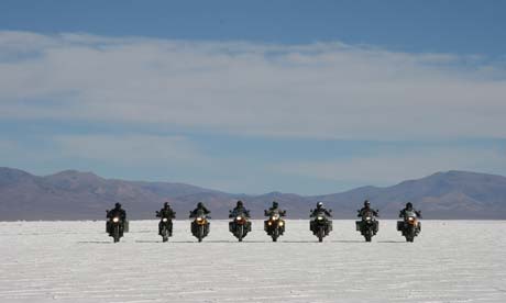 Mike Carter on a motorbike journey across South America
