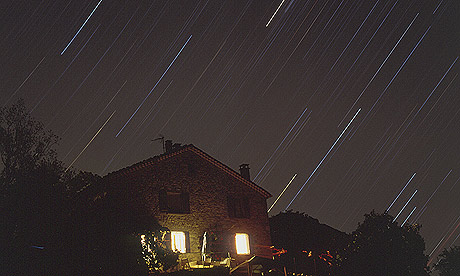 Stars over the Les Granges farmhouse in Provence