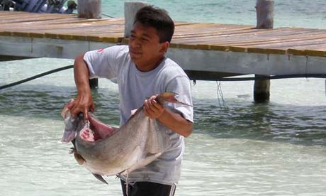 Fishing on Isla Contoy, Mexico