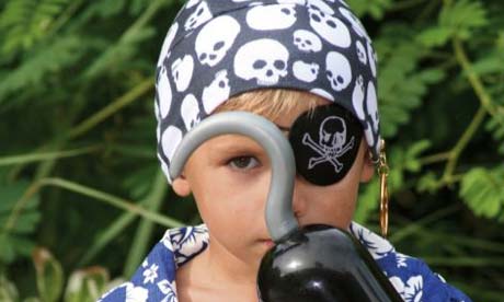 Child dressed as a pirate