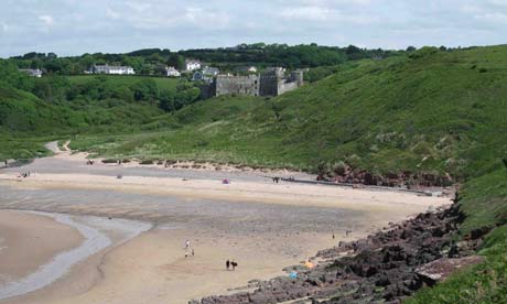 Manorbier Beach, Pembrokshire