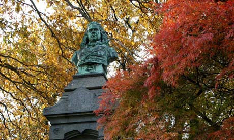 A statue in New York's Green-Wood Cemetery