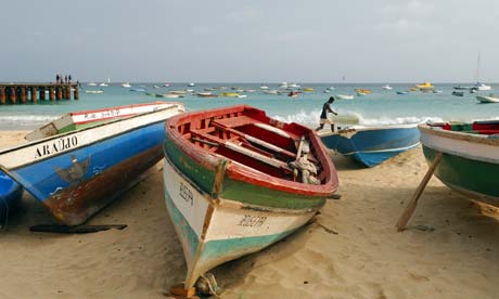 A beach on Sal Island, Cape Verde