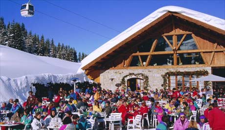 Courchevel ski resort, French Alps