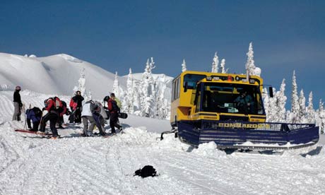 Cat-skiiers mount up